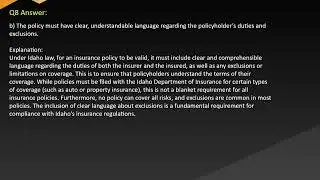 Idaho Insurance Regulatory Exam Free Practice Questions