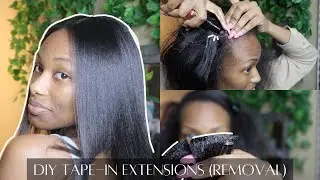 How to remove *DIY* Tape In Extensions At Home