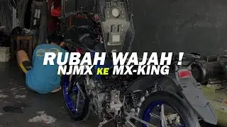 Part 2, Memasang dan Merubah Body Yamaha NJMX yang akan di Konversi ke Mx King beserta partnya