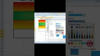 Fill multi color in cell excel||#viral  #msofficeexcel #exceltricks #shorts #trending #exceltutorial