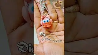 🦉Cute keychain ideas🥰Cutenes ഇഷ്ടല്ല എന്നുണ്ടോ😂#youtubeshorts #diy #craft #handmade #clay #diycrafts