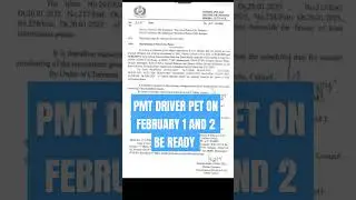 Pmt Driver Physical Efficiency Test On February 1 and 2 #opmt #pmt #driver #police #pet #physical
