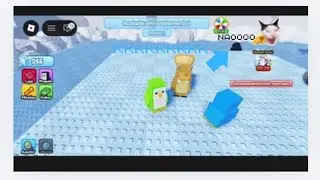 Jogando o game do pinguin 
