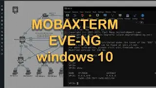 How to open mobaxterm with eve ng windows 10 and windows 11