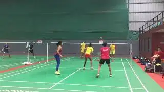 Axelsen training at fireball academy