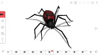 FlipaClip - Spider Animation (Process)