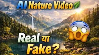 AI Nature Video 🌿 | असली लगने वाला नकली नज़ारा 😍