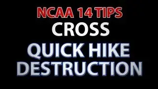 NCAA 14 TIPS - MONEY QUICK HIKE PLAY - CROSS - TIGHT FLEX