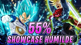 VEGETA & TRUNKS LR 55% SHOWCASE HUMILDE | Dragon Ball Z: Dokkan Battle