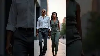Barack & Michelle's Royal  Winter Walk #barackobama#michellesobama#royalstyle #luxury #love#aishorts