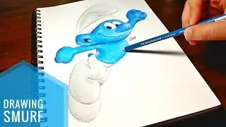Speed Drawing Smurf (The Smurfs) Soft Pastels | Noor Almahdi