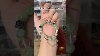 ✨ Green Phantom + Clear Quartz Bracelet | Wealth &bull; Growth &bull; Clarity #jewelry #chakrabracelets