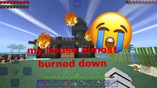 Craftsman episode 2 my house almost burned down#minecraft 