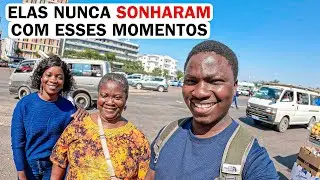 Minha mãe e minha irmã se Emocionam ao ter essas Experiências na Capital pela primeira Vez
