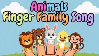 Animals Finger Family Song  | Animal Songs for Kids | Toonrhymes Kids Song