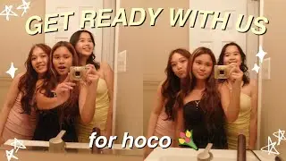 get ready with us for *HOMECOMING* 💐🪩 || makeup, hair, stressed, junior yr