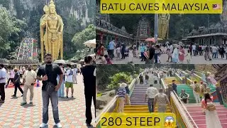 Malaysia day 3🤩 | Batu caves tour 👌 | South Indian Temple 🛕