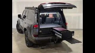 Lexus GX550 3rd row option drawer and sleeping system by Air Down Gear Up