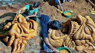 Narkasur face making 2 in 1 video | Narkasur in goa | Narkasur making | by Ajay | Ravan | sn crew