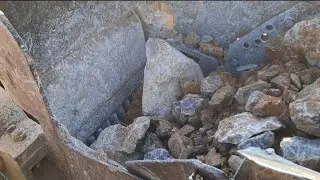Stone Crusher 🤯 beast turn boulders into dust 🤯 