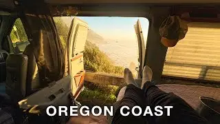 Кемпинг Vanlife на побережье Орегона | День из жизни в фургоне