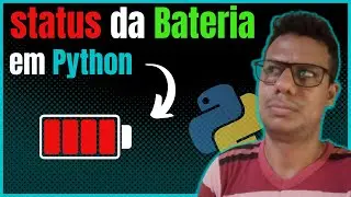 Status da bateria do Notebook em Python.