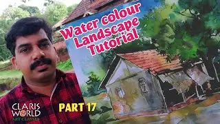 Easy water colour landscape painting by vinod clari