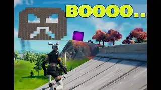 Scaring Fortnite Kevin the Cube with an Angry Face #shorts