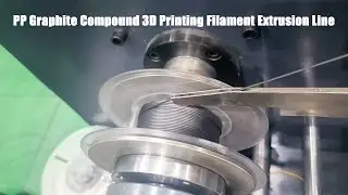 PP Graphite compound 3D Printing Filament Extrusion line #filamentextruder #3dfilament #gsmach
