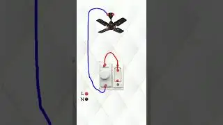 Fan regulator connection | regulator switch connection to fan #electricalwork #shorts