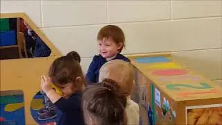 Toddler/1 Year Old Classroom Center Time Teachers Playing with Toddlers