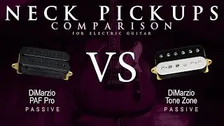 DiMarzio PAF PRO vs TONE ZONE - Passive Neck Guitar Pickup Comparison Tone Demo
