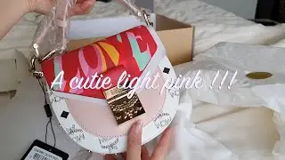 Unboxing MCM Upcycling Project Love Tracy Shoulder Bag in Visetos Leather Block Limited Edition