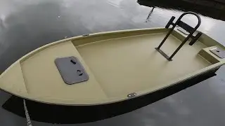 Испытание на плаву моей первой лодки, построенной...frs 14 skiff