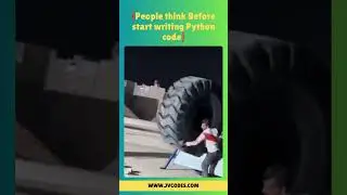 People think Before start writing Python code #python #javascript #coding #shorts