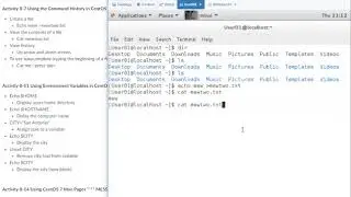 Using the Command History in CentOS 7