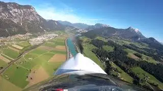 Airport LOIK Approach RWY 24  - Flugplatz Kufstein-Langkampfen Anflug Bahn 24 aus Richtung Südwesten