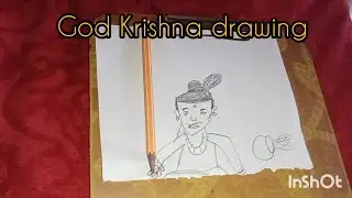 Draw God Krishna drawing [step by step drawing] | DD drawings | arush cv 