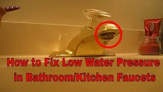 How to unclog, clean and clear faucet aerator to restore water flow