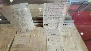 UK Edinburgh 8 - visiting the Makar&rsquo;s Court｜Writers&rsquo; Museum ②｜National Poet of Scotland｜Manuscript 