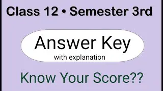 💥 Class 12 semester 3rd Answer Key with explanation. Urdu Subject. Know your score!!!