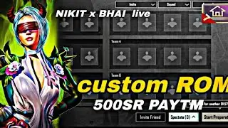 BGMI live custom ROM  pubg mobile live custom room A1 A2 A3 A4 A5 A6 A7 A8 A9
