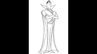 Drawing Count Dracula (Hotel Transylvania) #1