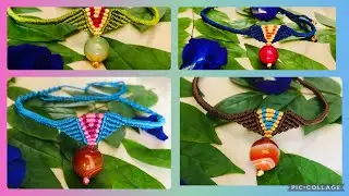 DIY Macram&eacute; fly necklace|easy learning for beginners