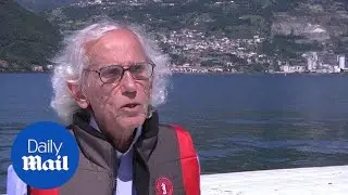 Artist Christo explains inspiration for 'walking on water' - Daily Mail