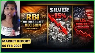 RBI Rate Decision Today ! US Crash, Silver -15% | Pre Market Report &ndash; 6 Feb 2026 #nifty #banknifty