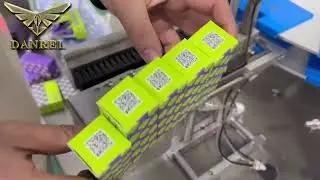 Vertical Automatic Small Bottle Folding Box Erector Machine with Cardboard Inserts