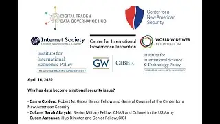 DataGovHub webinar: Why has data become a national security issue?