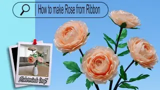 How to make ribbon roses | Super Easy!! #01