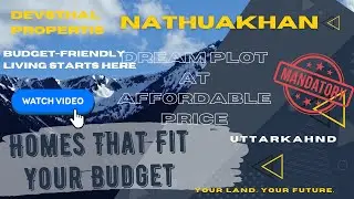 Affordable Plots with Mountain View | Nathua Khan | Fresh Air, Open Views, Budget Plots🏡